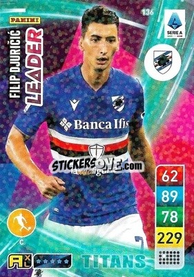 Sticker Filip Djuričić - Calciatori 2022-2023. Adrenalyn XL TITANS
 n. T136 - Panini
