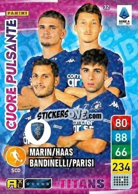 Figurina Filippo Bandinelli / Fabiano Parisi / Nicolas Haas / Răzvan Marin - Calciatori 2022-2023. Adrenalyn XL TITANS
 - Panini