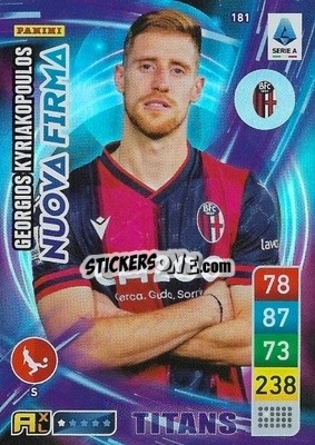 Cromo Geōrgios Kyriakopoulos - Calciatori 2022-2023. Adrenalyn XL TITANS
 - Panini