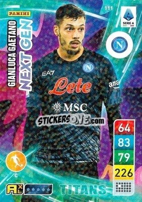 Sticker Gianluca Gaetano - Calciatori 2022-2023. Adrenalyn XL TITANS
 - Panini
