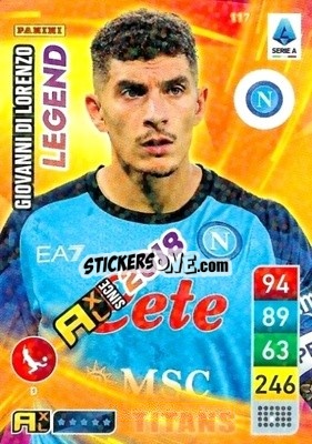 Cromo Giovanni Di Lorenzo - Calciatori 2022-2023. Adrenalyn XL TITANS
 - Panini