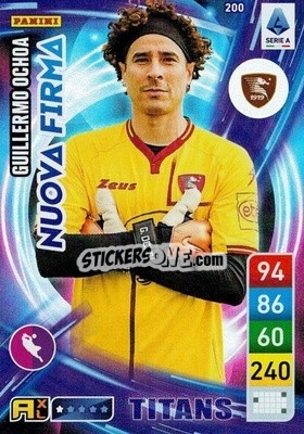 Sticker Guilermo Ochoa - Calciatori 2022-2023. Adrenalyn XL TITANS
 n. T200 - Panini