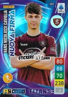 Cromo Hans Nicolussi Caviglia - Calciatori 2022-2023. Adrenalyn XL TITANS
 - Panini