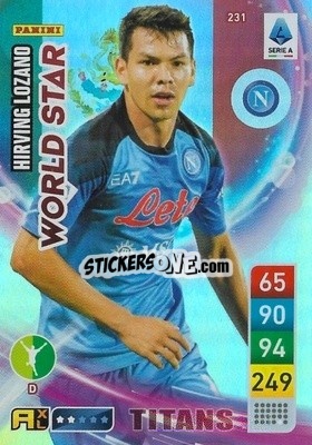 Sticker Hirving Lozano - Calciatori 2022-2023. Adrenalyn XL TITANS
 n. T231 - Panini