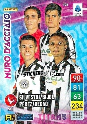Sticker Jaka Bijol / Nehuén Pérez / Rodrigo Becão / Marco Silvestri - Calciatori 2022-2023. Adrenalyn XL TITANS
 - Panini