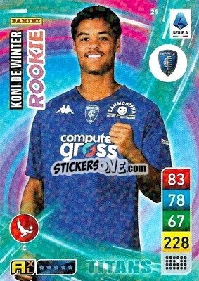 Figurina Koni De Winter - Calciatori 2022-2023. Adrenalyn XL TITANS
 - Panini