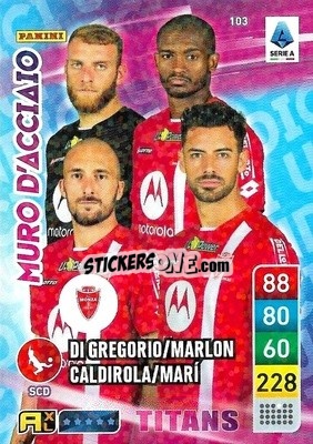 Cromo Luca Caldirola / Marlon / Michele Di Gregorio / Pablo Marí - Calciatori 2022-2023. Adrenalyn XL TITANS
 - Panini