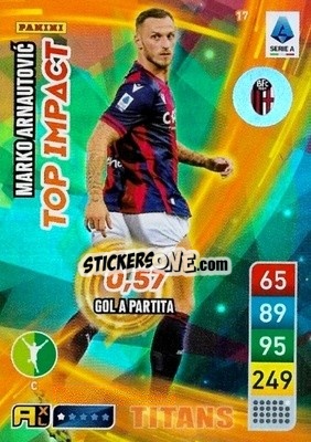 Sticker Marko Arnautović - Calciatori 2022-2023. Adrenalyn XL TITANS
 n. T17 - Panini