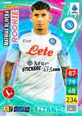 Sticker Mathías Olivera - Calciatori 2022-2023. Adrenalyn XL TITANS
 n. T110 - Panini