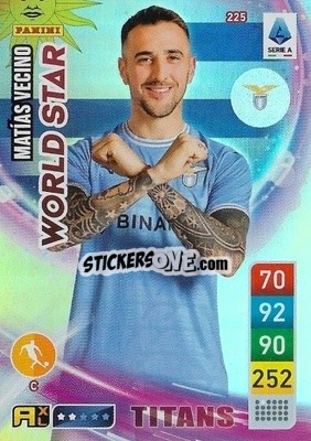 Sticker Matías Vecino - Calciatori 2022-2023. Adrenalyn XL TITANS
 n. T225 - Panini