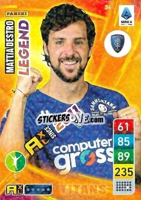 Sticker Mattia Destro - Calciatori 2022-2023. Adrenalyn XL TITANS
 - Panini