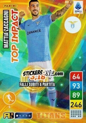 Sticker Mattia Zaccagni - Calciatori 2022-2023. Adrenalyn XL TITANS
 - Panini