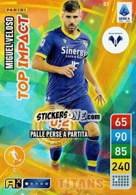 Sticker Miguel Veloso - Calciatori 2022-2023. Adrenalyn XL TITANS
 - Panini