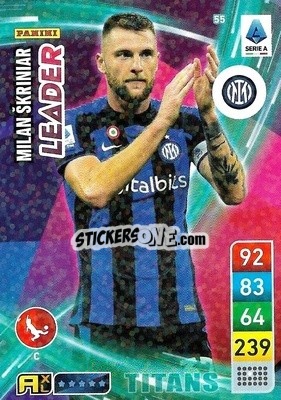 Sticker Milan Škriniar - Calciatori 2022-2023. Adrenalyn XL TITANS
 - Panini