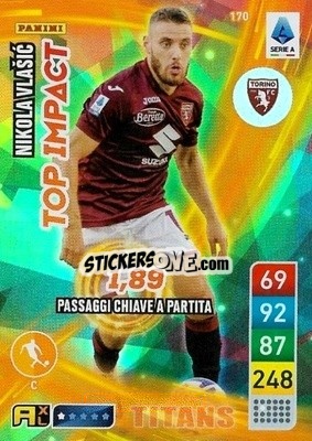 Sticker Nikola Vlašić - Calciatori 2022-2023. Adrenalyn XL TITANS
 n. T170 - Panini