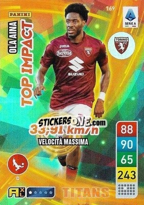 Sticker Ola Aina - Calciatori 2022-2023. Adrenalyn XL TITANS
 - Panini