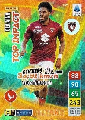 Cromo Ola Aina - Calciatori 2022-2023. Adrenalyn XL TITANS
 - Panini