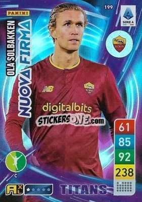 Sticker Ola Solbakken - Calciatori 2022-2023. Adrenalyn XL TITANS
 - Panini