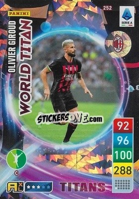Sticker Olivier Giroud - Calciatori 2022-2023. Adrenalyn XL TITANS
 n. T252 - Panini