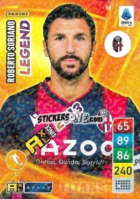 Cromo Roberto Soriano - Calciatori 2022-2023. Adrenalyn XL TITANS
 - Panini