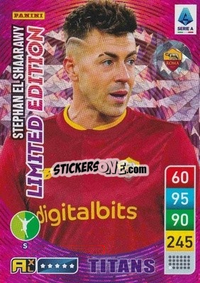 Sticker Stephan El Shaarawi - Calciatori 2022-2023. Adrenalyn XL TITANS
 n. MLE-SES - Panini