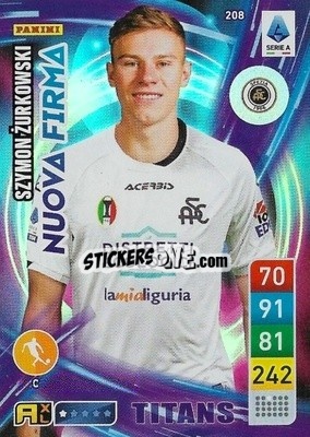 Sticker Szymon Żurkowski - Calciatori 2022-2023. Adrenalyn XL TITANS
 n. T208 - Panini