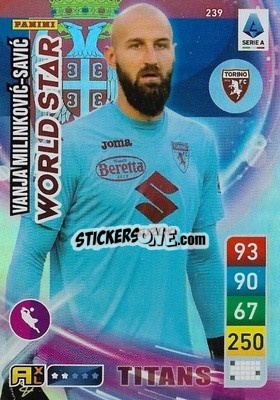 Sticker Vanja Milinković-Savić - Calciatori 2022-2023. Adrenalyn XL TITANS
 - Panini