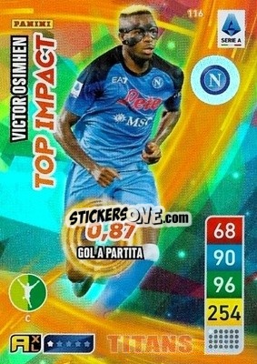 Sticker Victor Osimhen - Calciatori 2022-2023. Adrenalyn XL TITANS
 - Panini