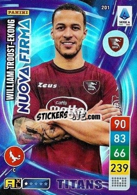 Sticker William Troost-Ekong - Calciatori 2022-2023. Adrenalyn XL TITANS
 n. T201 - Panini