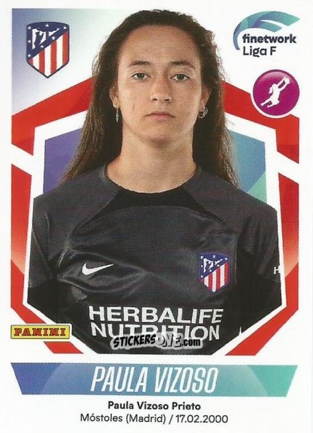 Sticker Paula Vizoso - Liga F 2022-2023
 n. 103 - Panini