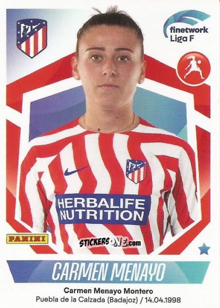 Sticker Carmen Menayo - Liga F 2022-2023
 n. 107 - Panini