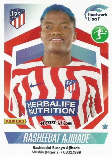 Sticker Rasheedat Ajibade - Liga F 2022-2023
 n. 115 - Panini