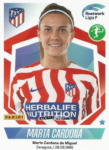 Figurina Marta Cardona - Liga F 2022-2023
 n. 117 - Panini