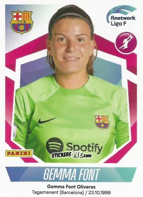 Sticker Gemma Font - Liga F 2022-2023
 n. 120 - Panini