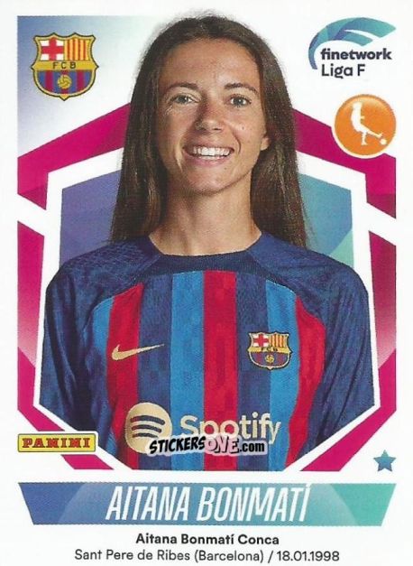 Cromo Aitana Bonmati - Liga F 2022-2023
 n. 128 - Panini