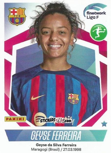 Sticker Geyse Ferreira - Liga F 2022-2023
 n. 134 - Panini
