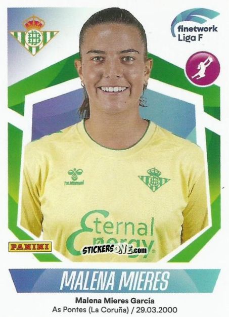 Cromo Malena Mieres - Liga F 2022-2023
 n. 136 - Panini