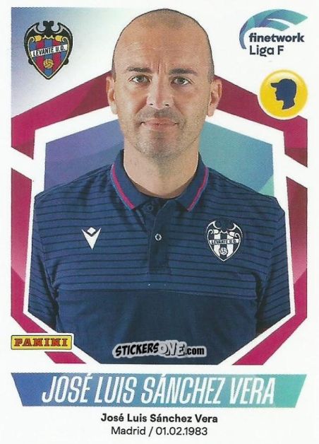 Sticker José Luis Sánchez Vera - Liga F 2022-2023
 n. 186 - Panini
