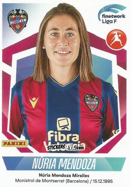 Figurina Núria Mendoza - Liga F 2022-2023
 n. 193 - Panini