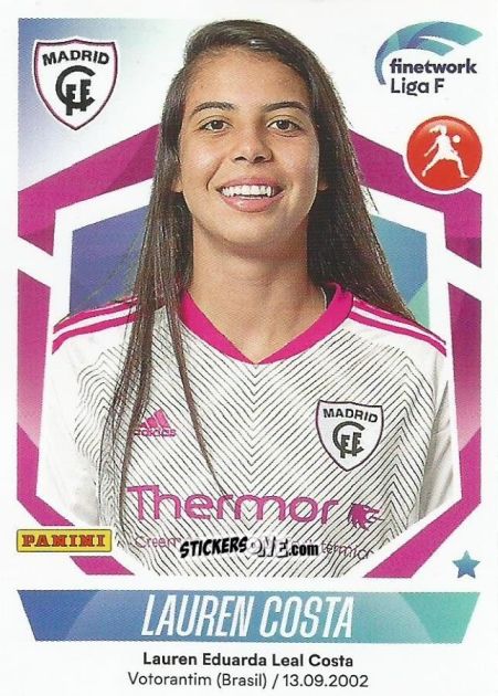 Figurina Lauren Costa - Liga F 2022-2023
 n. 207 - Panini