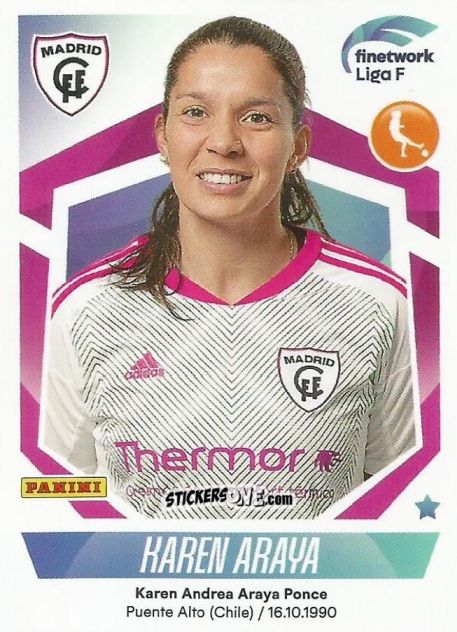 Cromo Karen Araya - Liga F 2022-2023
 n. 215 - Panini