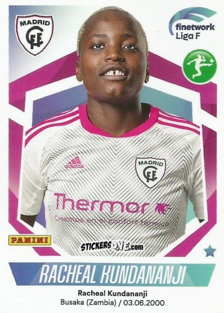 Sticker Racheal Kundananji - Liga F 2022-2023
 n. 217 - Panini