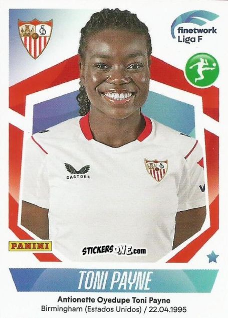 Cromo Toni Payne - Liga F 2022-2023
 n. 266 - Panini