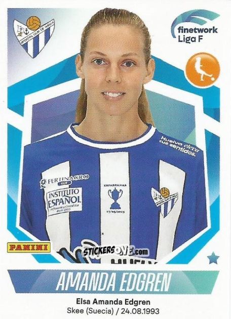 Sticker Amanda Edgren - Liga F 2022-2023
 n. 282 - Panini