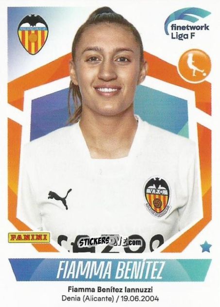 Sticker Fiamma Bénitez - Liga F 2022-2023
 n. 297 - Panini
