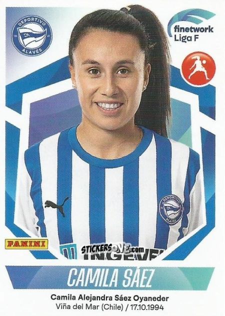 Cromo Camila Sáez - Liga F 2022-2023
 n. 57 - Panini