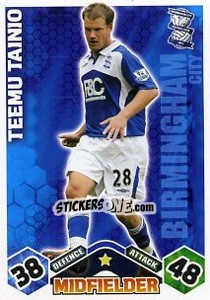 Sticker Teemu Tainio - English Premier League 2009-2010. Match Attax Extra n. 11 - Topps