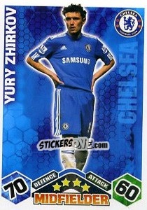 Sticker Yuri Zhirkov - English Premier League 2009-2010. Match Attax Extra n. 17 - Topps