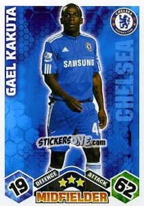 Sticker Gael Kakuta - English Premier League 2009-2010. Match Attax Extra n. 18 - Topps