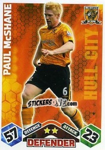 Sticker Paul McShane - English Premier League 2009-2010. Match Attax Extra - Topps